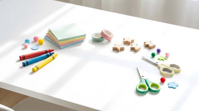 School elements pattern with white background