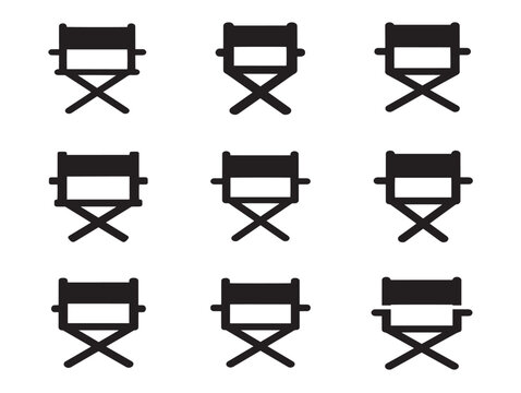 Vector illustration of cinema chairs in flat style