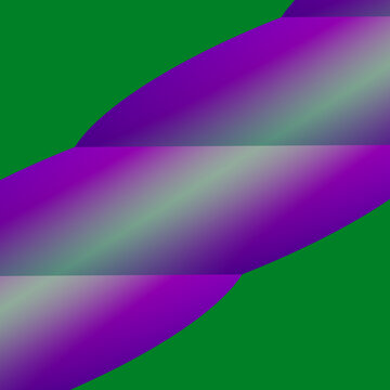 forme curve intrecciate in gradiente viola‑verde su sfondo verde, carattere moderno e dinamico ideale per progetti grafici e digitali