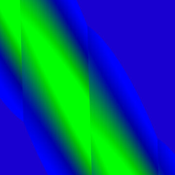 Fascia diagonale verde brillante che sfuma nel blu profondo, creando un effetto dinamico e fluido ideale per progetti digitali e grafici moderni