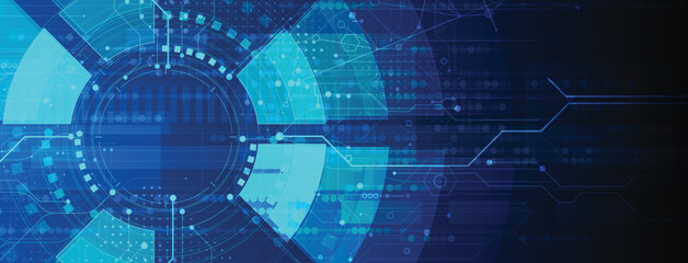 Obraz premium Digital cyberspace background representing big data, cloud computing, and AI