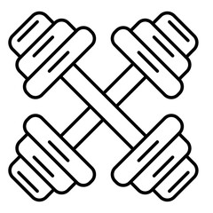 Obraz premium Dumbbell Vector Icon Design