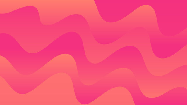 Pink and Orange Wavy Gradient Background