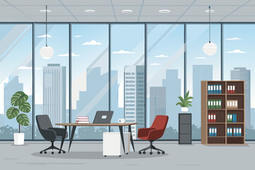 Crisp Office With Dynamic Creative Visual