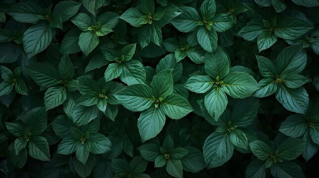 green leaves background in the garden