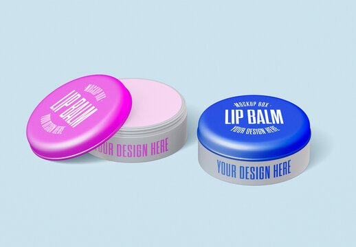 Open and Close Lip Balm Box