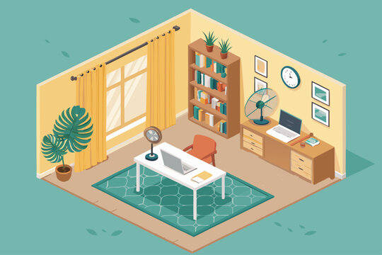Isometric Cozy Home Premium Digital Asset Suitable for Design
