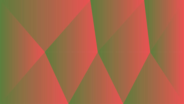 Geometric pattern of red and green triangles