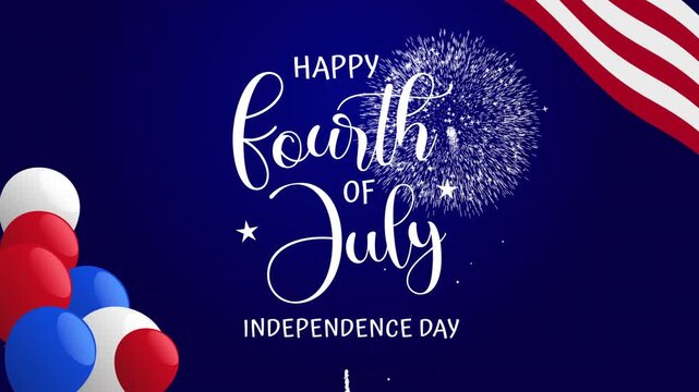 Independence day celebration with fourth of july holiday in america. Perfect for patriotic designs, event promotions, and social media.