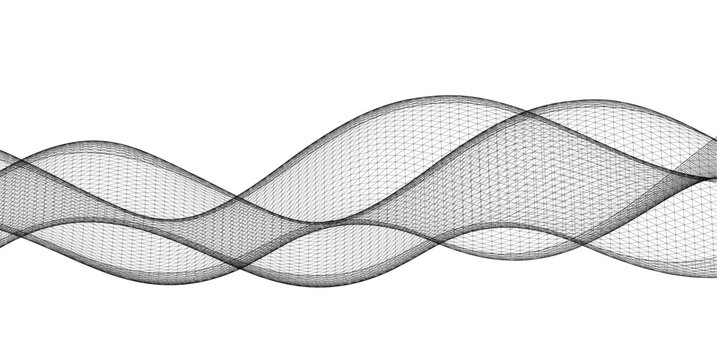 abstract geometric surface wave 3d	

