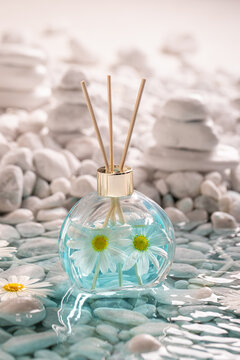 Fresh diffuser fragrance as holiday beach scent.