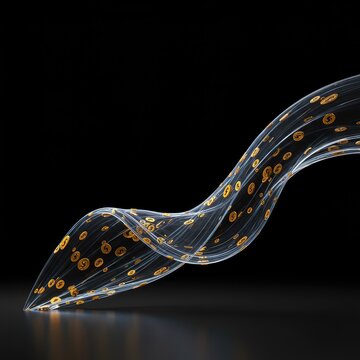 Abstract visualization of an empty financial flow, symbolizing a complete lack of readily available assets and funds for immediate needs ,flow ,debt ,funds