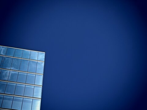 Modern Architecture Against a Vast Blue Sky