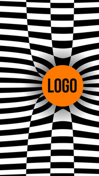Checkerboard Logo Animation Vertical 4 &ndash; Dynamic Grid Logo Reveal in Vertical Format, Abstract Square Pattern Motion for Reels, Stories and Social Media Intro