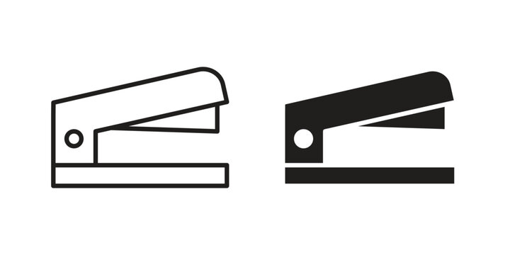 Stapler icon collection vector illustrations, Vector pictogram