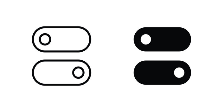 Switch icon collection vector illustrations, Vector pictogram