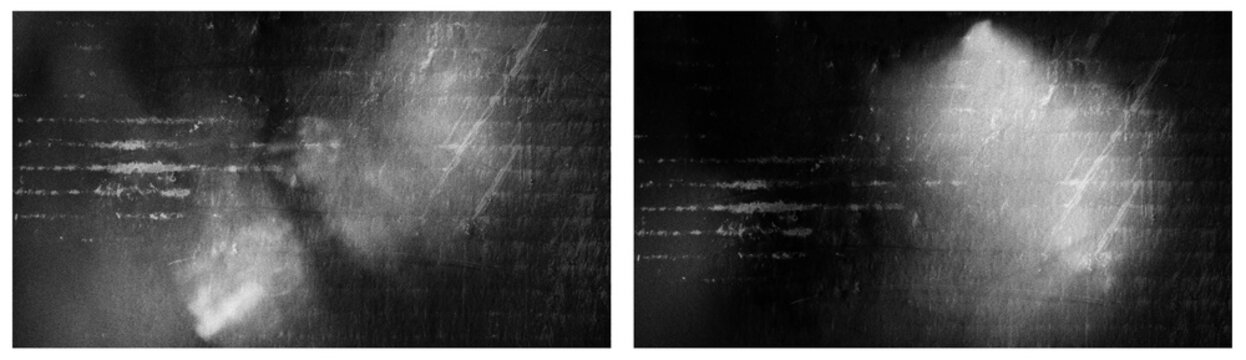 grunge overlay effect with scratch and dust on black background, retro noisy grain dust texture for film or photo overlay effect on black background, old photo overlay texture