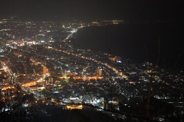 Fototapeta premium 冬の函館山から見た夜景