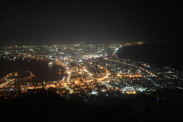 Fototapeta premium 冬の函館山から見た夜景