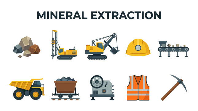 Mining Equipment and Safety Gear for Mineral Extraction Operations