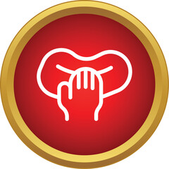 Obraz premium Hand with fingers closing mouth in a silence or secret concept