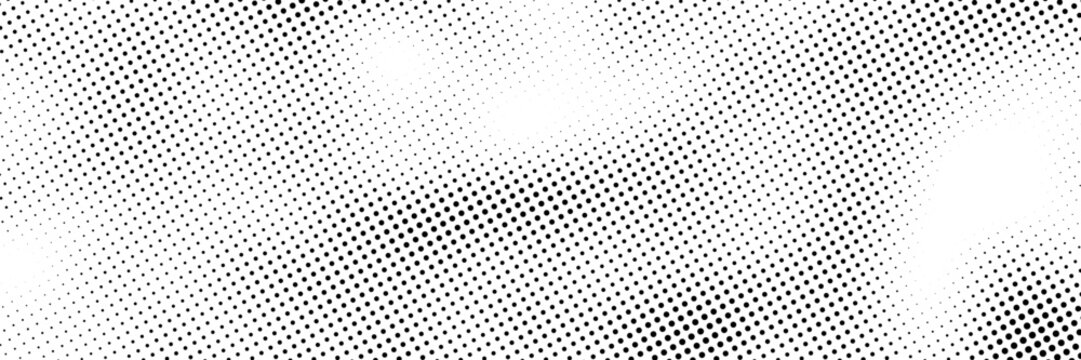 Wave halftone pattern. Halftone dots background. Vector
