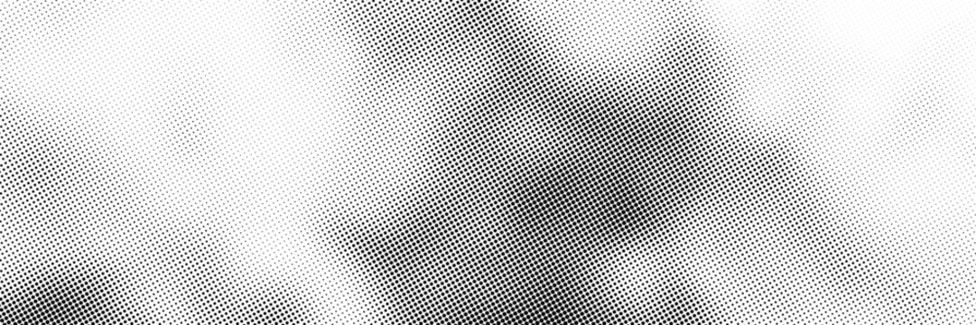 Wave halftone pattern. Halftone dots background. Vector