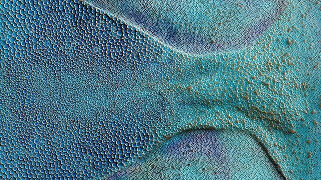 Close Up View of Textured Blue Stingray Skin Pattern