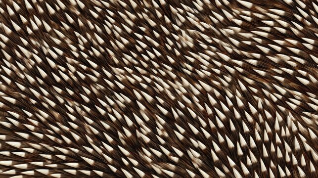 Close Up Detail of Porcupine Quills Creating a Natural Textured Background