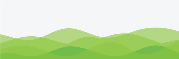 Abstract Green Rice Farm Fields Background. Vector Mountains Landscape with Tea Plantation. Hill Agriculture Pattern Collage. Rural Organic Farmland Illustration. EPS 10 . © Micro  Vector Market