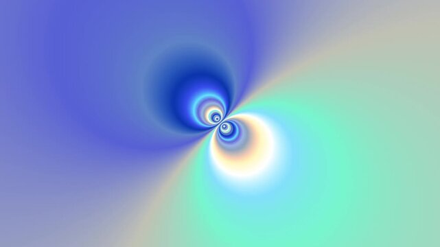 Hypnotic gradient loop abstract background. Magnetic polar attraction. Spherical projection. Spirituality concept.