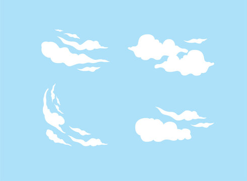 Cute Cartoon Cloud Elements Pack