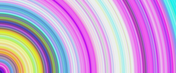 Obraz premium Abstract colorful circular radial lines background with vibrant multi colored spectrum paths