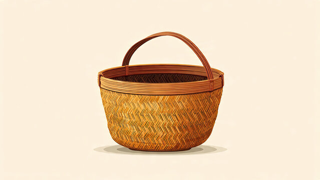 empty wicker basket