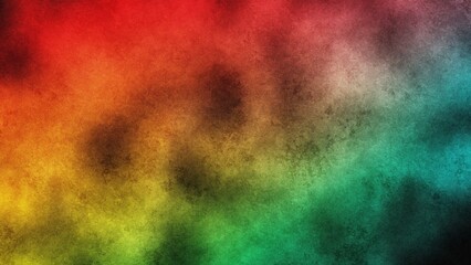 Fototapeta premium Juneteenth celebration with vibrant rainbow smoke against a dark textured background creating abstract freedom symbolism