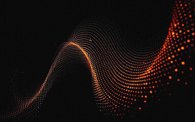Cosmic nebula curves in radiant particle light © ariful