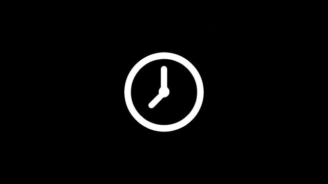 Animated clock icon displaying time passing