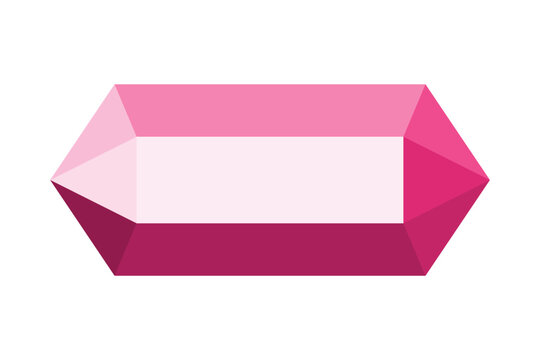 Diamond Gemstone Illustration in Low Poly Vector Style