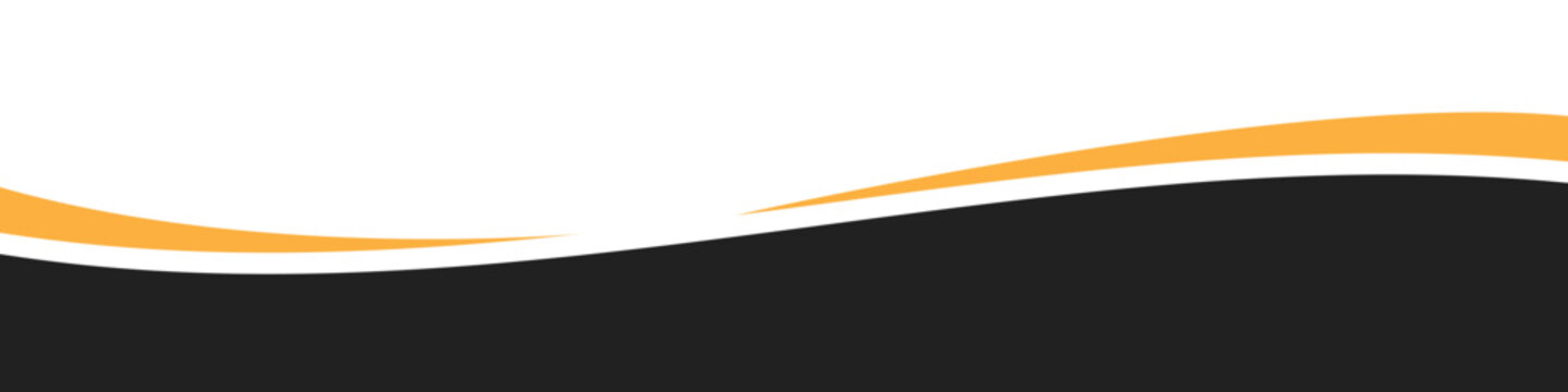 Black and Yellow Abstract Wave Footer Background in Modern Vector Style