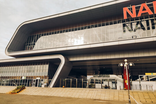 Modern Architecture of the Nairobi Terminus Station Exterior in Syokimau, Kenya