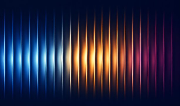 Glowing spectral ridges in gradient light