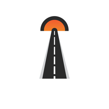 road logo and symbol template vector