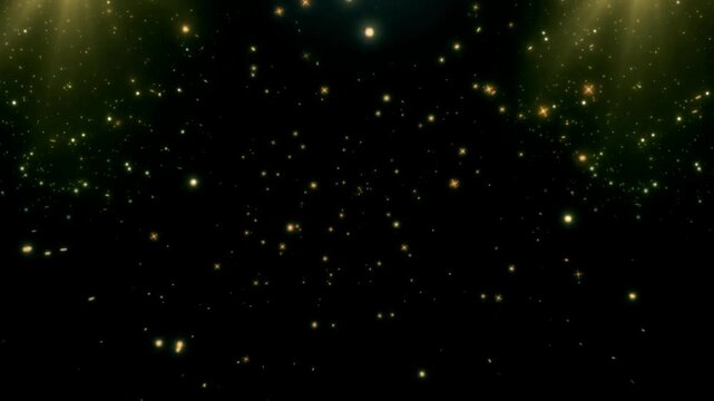 Abstract cosmic explosion with fiery energy and glowing particles in space setting
