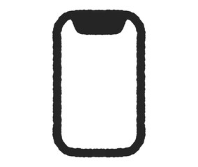 手書きのスマートフォン　アイコン　色付き © pecorin