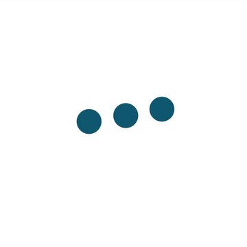 Circle loading bar in progress animation, jumping dot for typing icon with Alpha Channel (transparent background)
