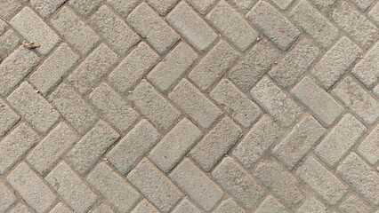 Fototapeta premium Full Frame Interlocking Paving Block Pattern Texture for Urban Flooring and Architectural Background Design