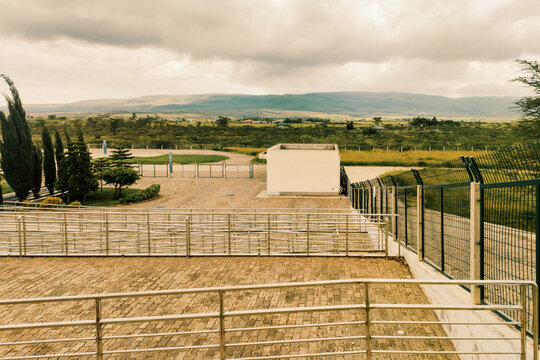 Scenic view of the Madaraka Express Suswa SGR Railway Station Terminus, Kenya Standard Gauge Railway, Kenya