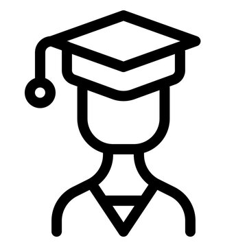 Graduation Cap Student Academic Success Icon