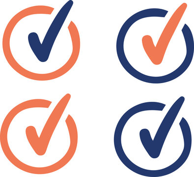 Illustrazione vettoriale di icona visto con segno di spunta, simbolo di approvazione, conferma e validazione. Ideale per UI, app, checklist, moduli e sistemi digitali.