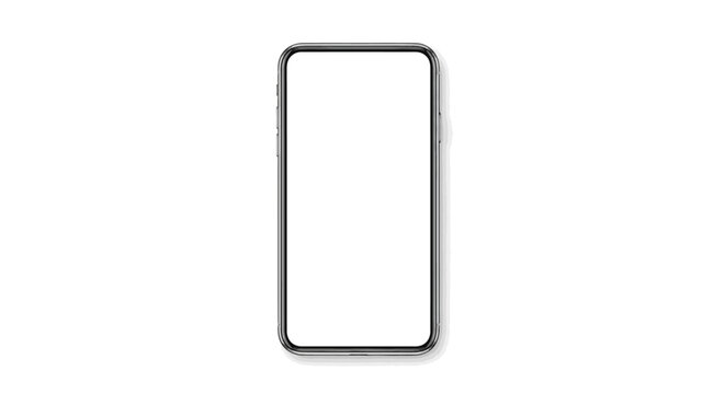 Smartphone device screen frame outline.